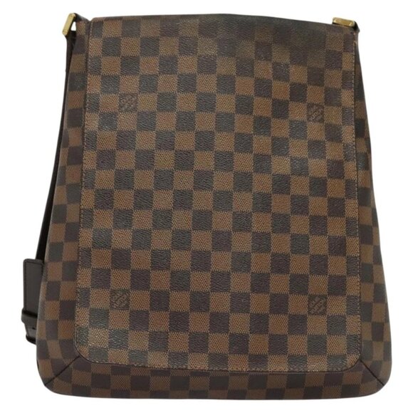 LOUIS VUITTON Damier Ebene Musette Shoulder Bag N51302 LV Auth BA4053 - Picture 14 of 16